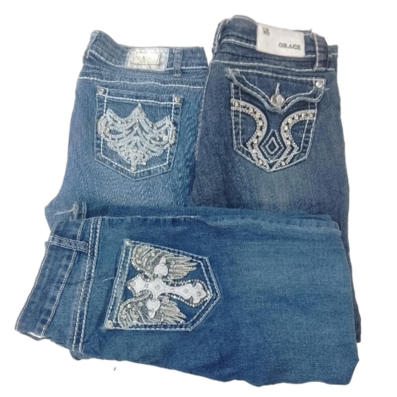 CR8347 Y2K Flare & Straight Jeans