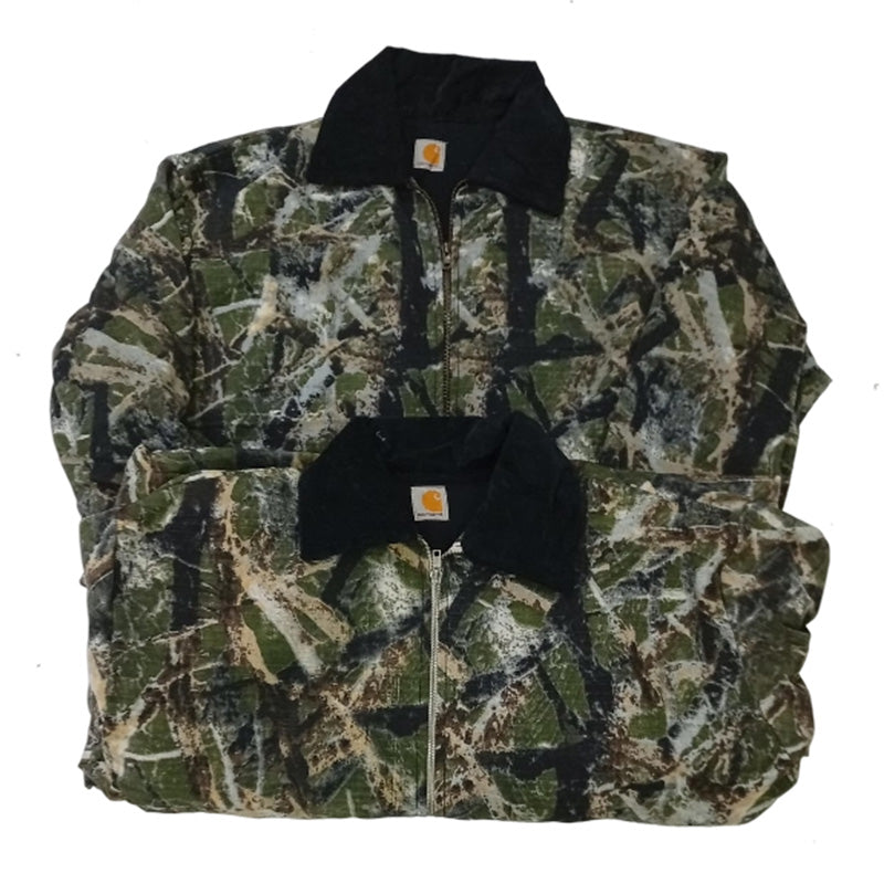 CR8559 UPCYCLED CARHARTT CAMO JACKETS