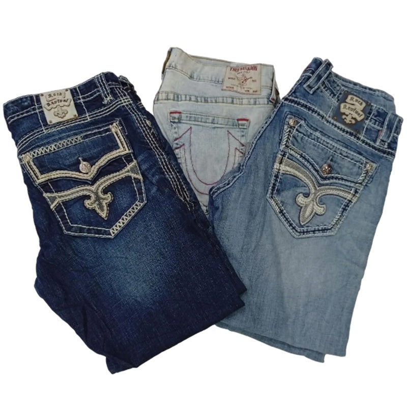 CR8013 Vintage True Religion & Rock Revival Men’s Jeans