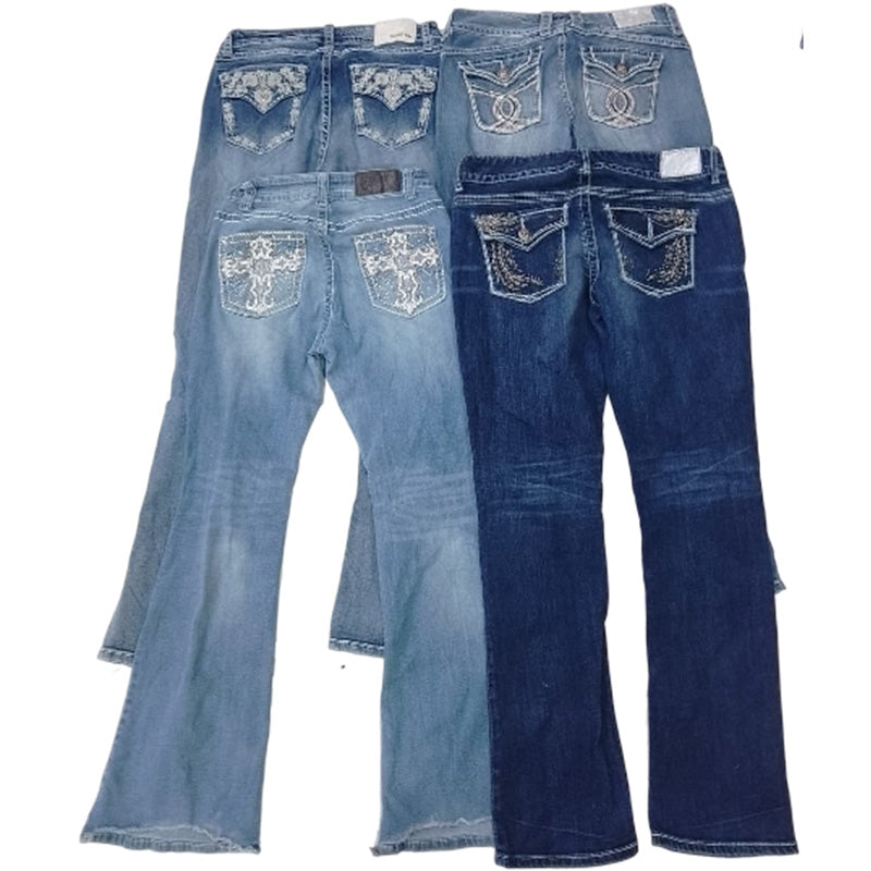 CR7800 Y2K Flare Jeans