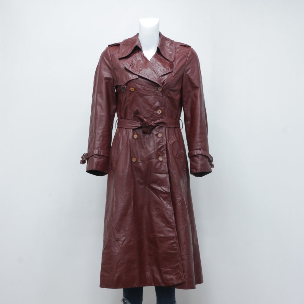 Y2K Leather Trench Coats