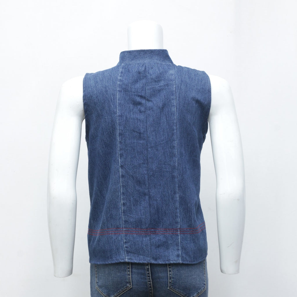 CR1825 Reworked Ladies Denim Wrap Top