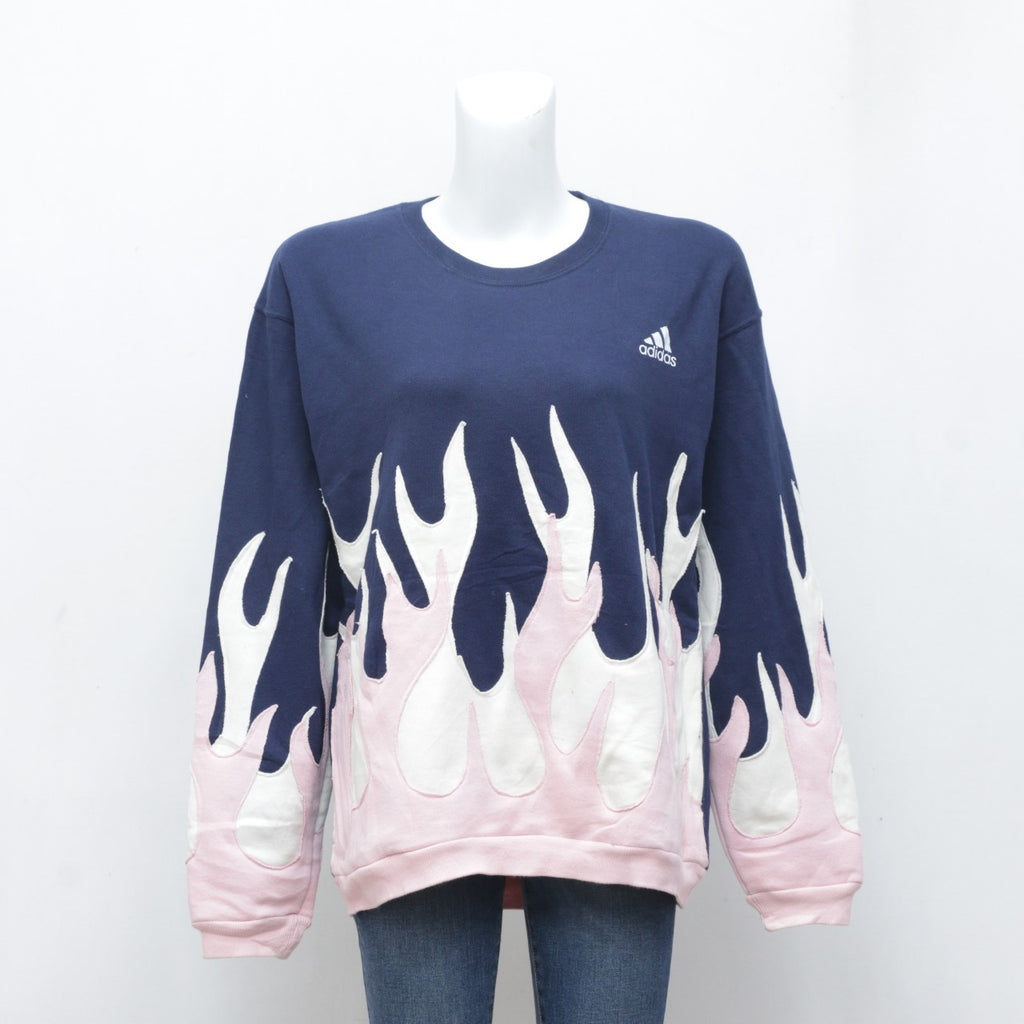 Reworked  Flame Pattern Sweatshirt