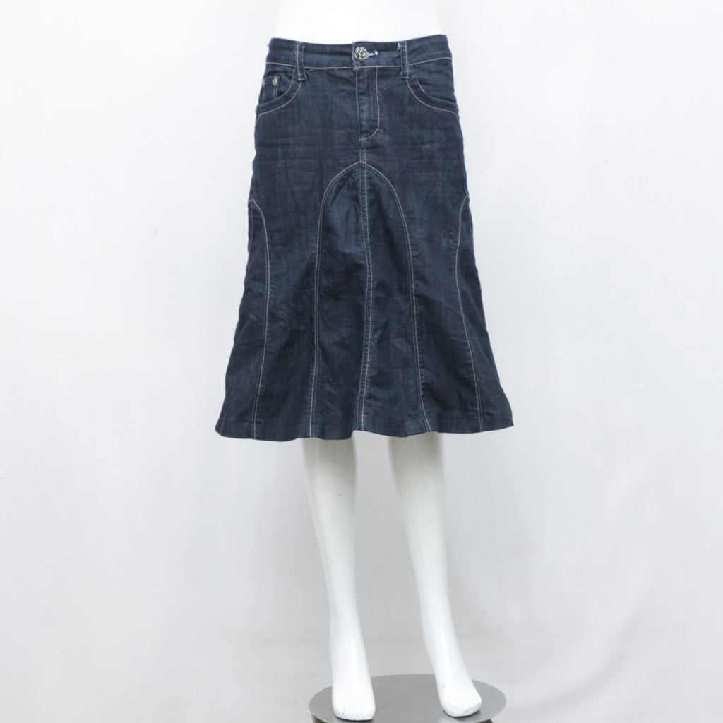 Y2K Stylish Denim Middi Skirt