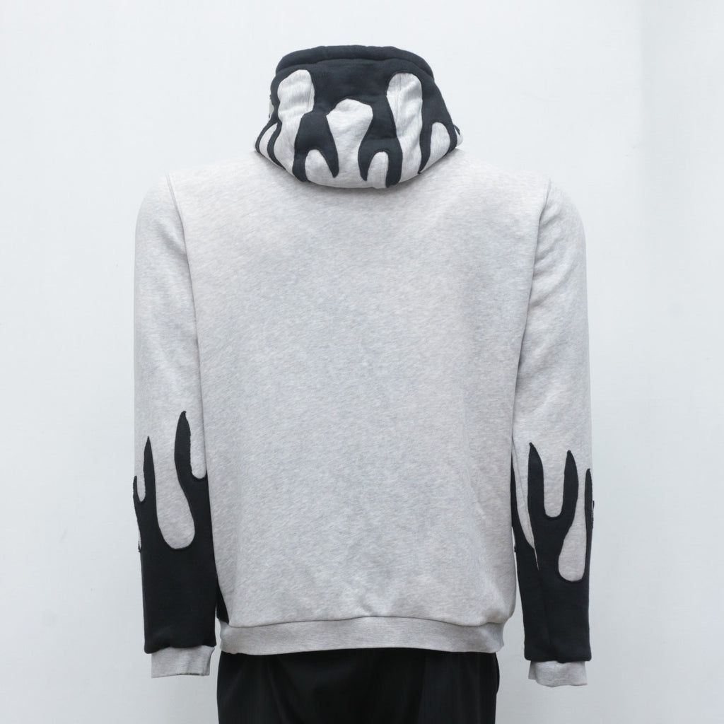 CR1854 Reworked Flame Hoodies With Skull Faces