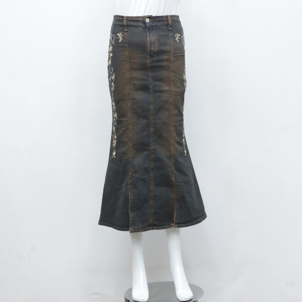 Y2K Stylish Denim Long Skirts