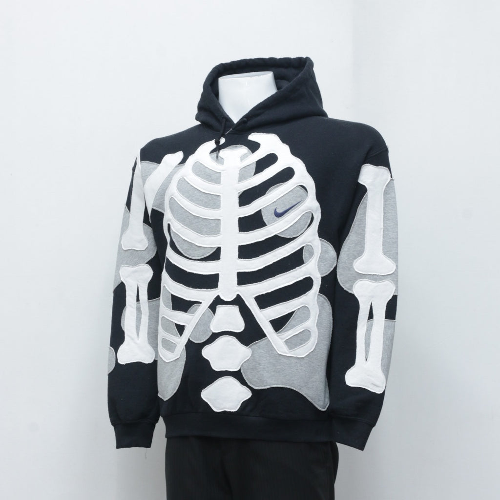 CR0035 Reworked Mix Branded Hoodie with Skeleton Drips