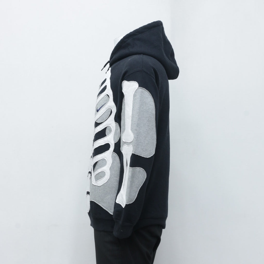 CR0035 Reworked Mix Branded Hoodie with Skeleton Drips