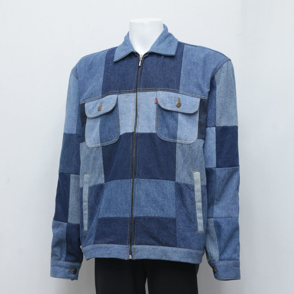 CR0042 Reworked Levi's Patch Worked Denim Jacket