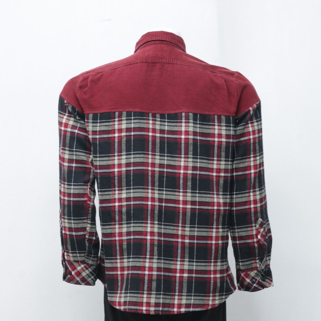 CR0045 Reworked Two Tone Flannel Shirts