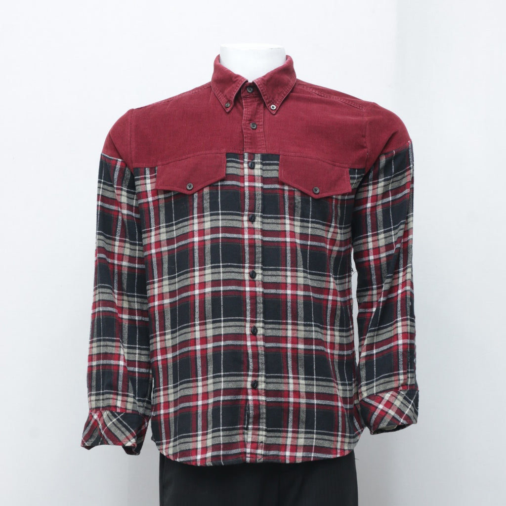 Reworked Two Tone Flannel Shirts