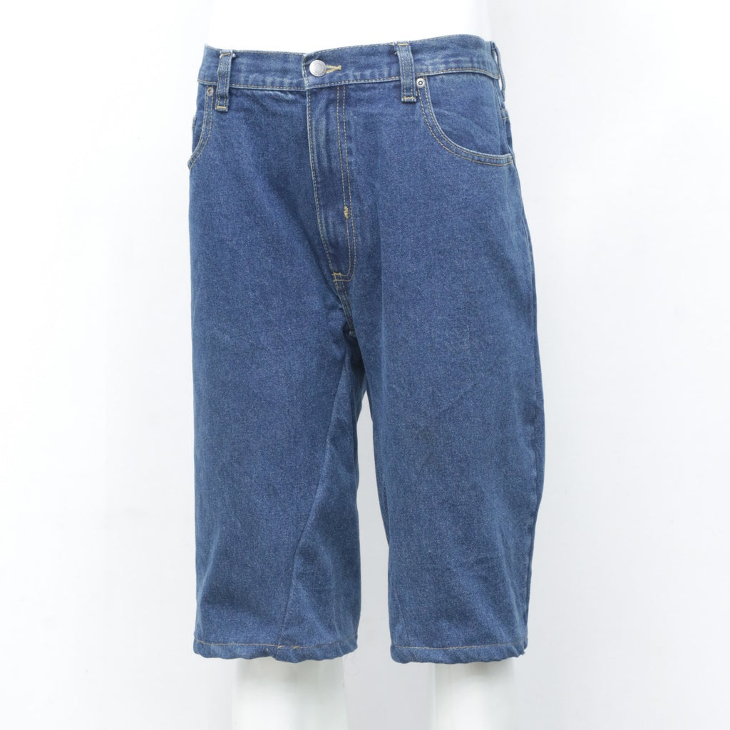 CR1999 Reworked Denim Shorts with Fish Embroidery