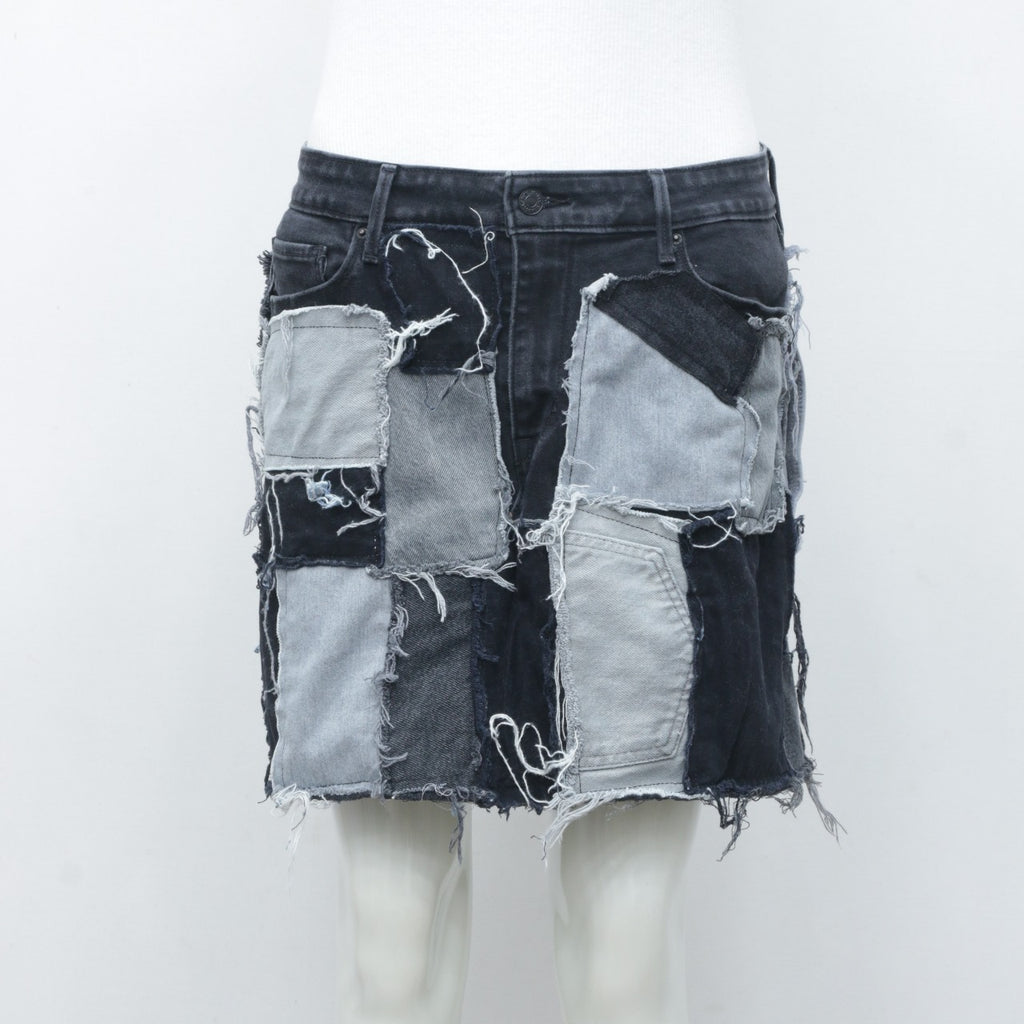 CR2060 Reworked Levi's Denim Patchwork Mini Skirts