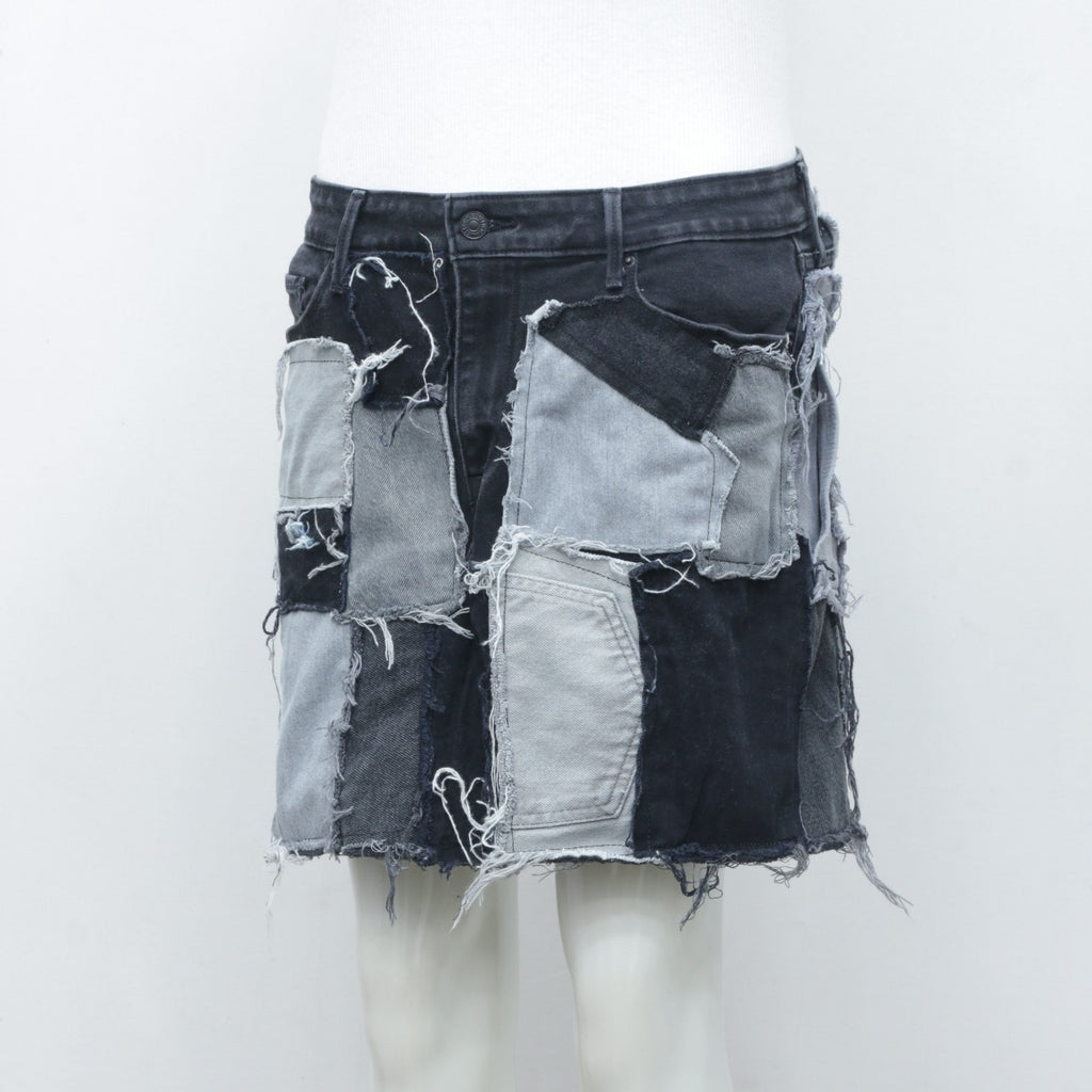 CR2060 Reworked Levi's Denim Patchwork Mini Skirts