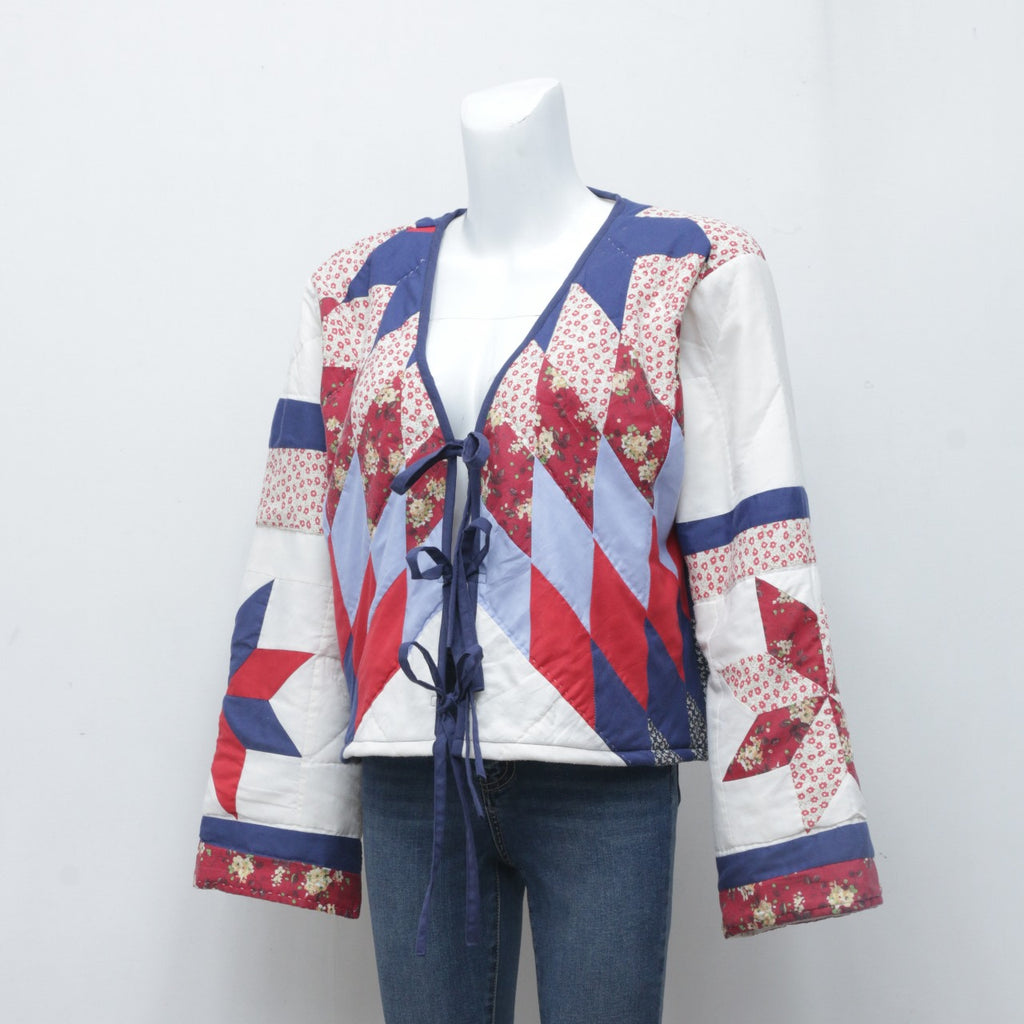 CR0048 Reworked Quilted Epiphany Crop Jacket
