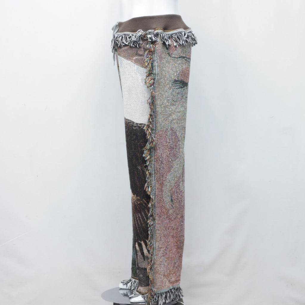 CR0049 Reworked Tapestry Frayed Trouser