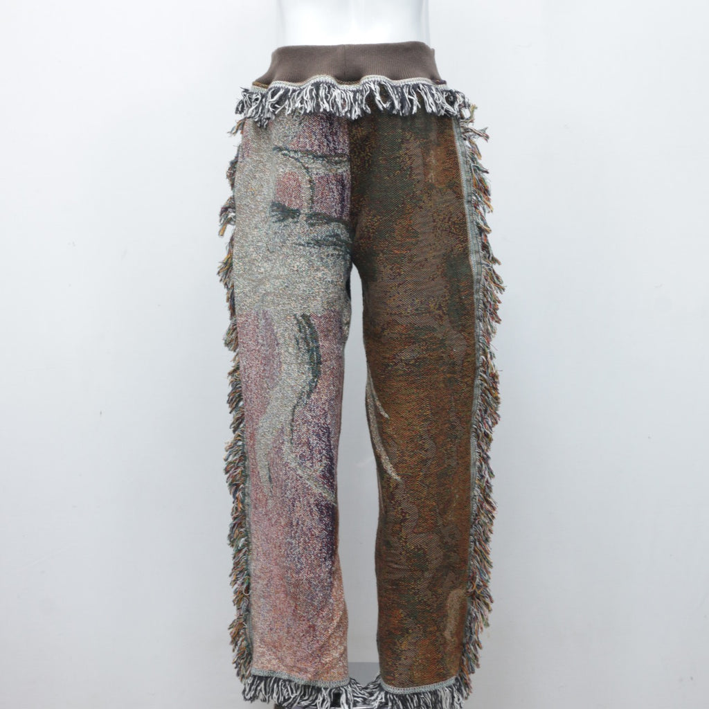 CR0049 Reworked Tapestry Frayed Trouser