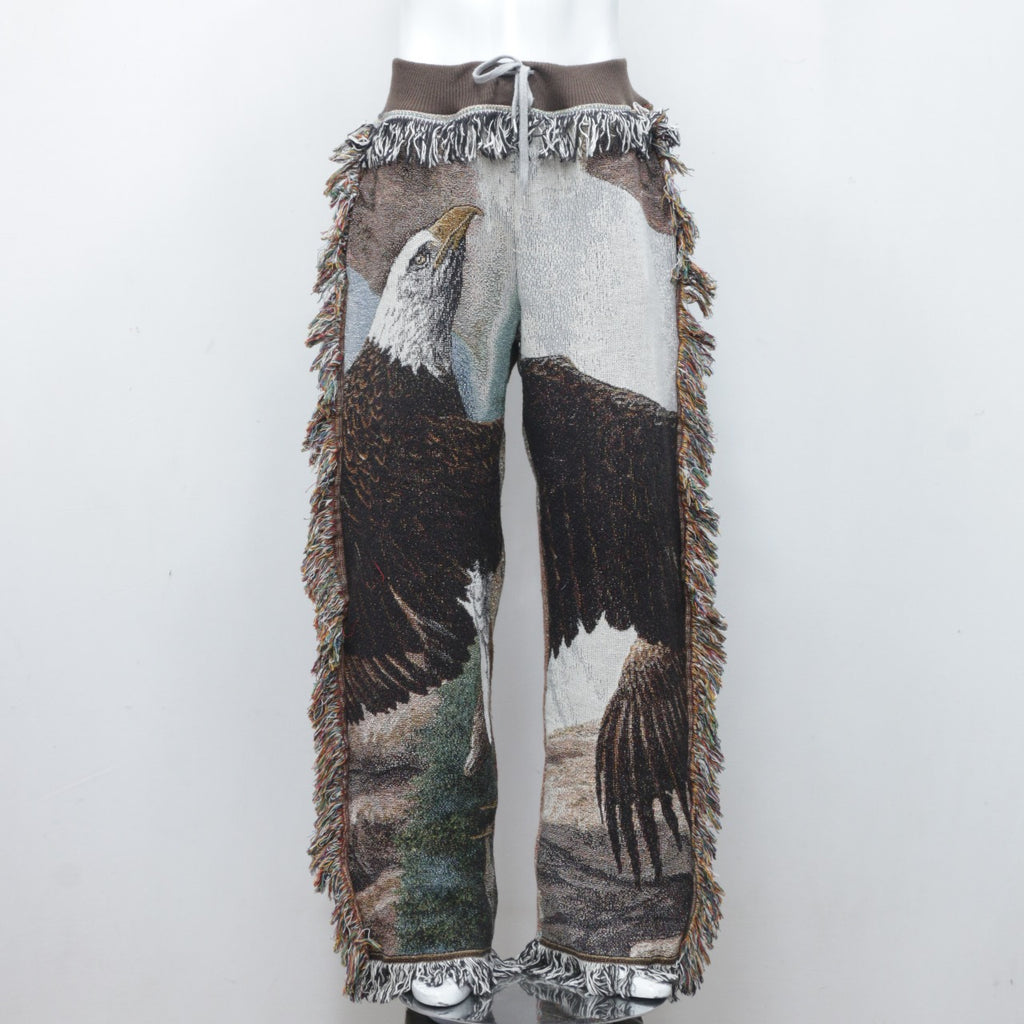 Reworked Tapestry Frayed Trouser