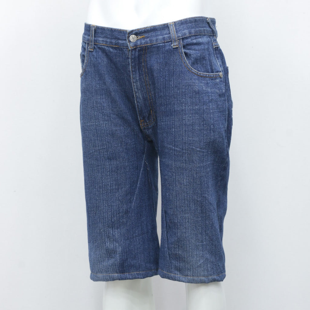 CR2110 Reworked Denim Shorts With Skull Embroidery