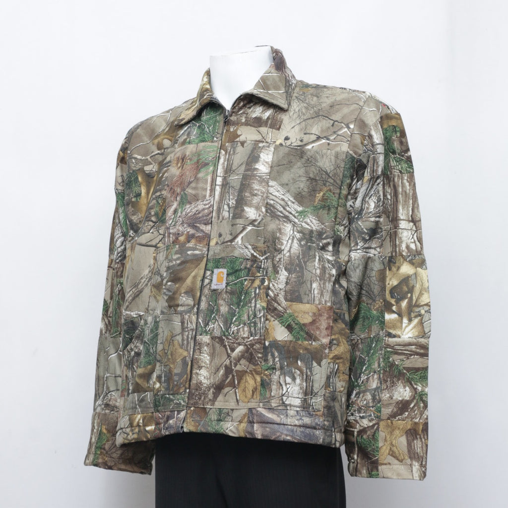 CR0057 Reworked Carhartt Camouflage Zipper Jacket