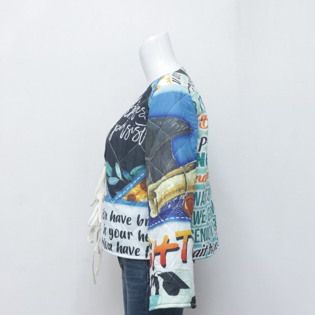 CR2340 Reworked Quilted Epiphany Crop Jacket