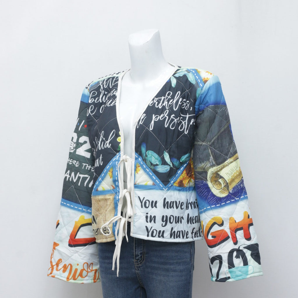 CR2340 Reworked Quilted Epiphany Crop Jacket