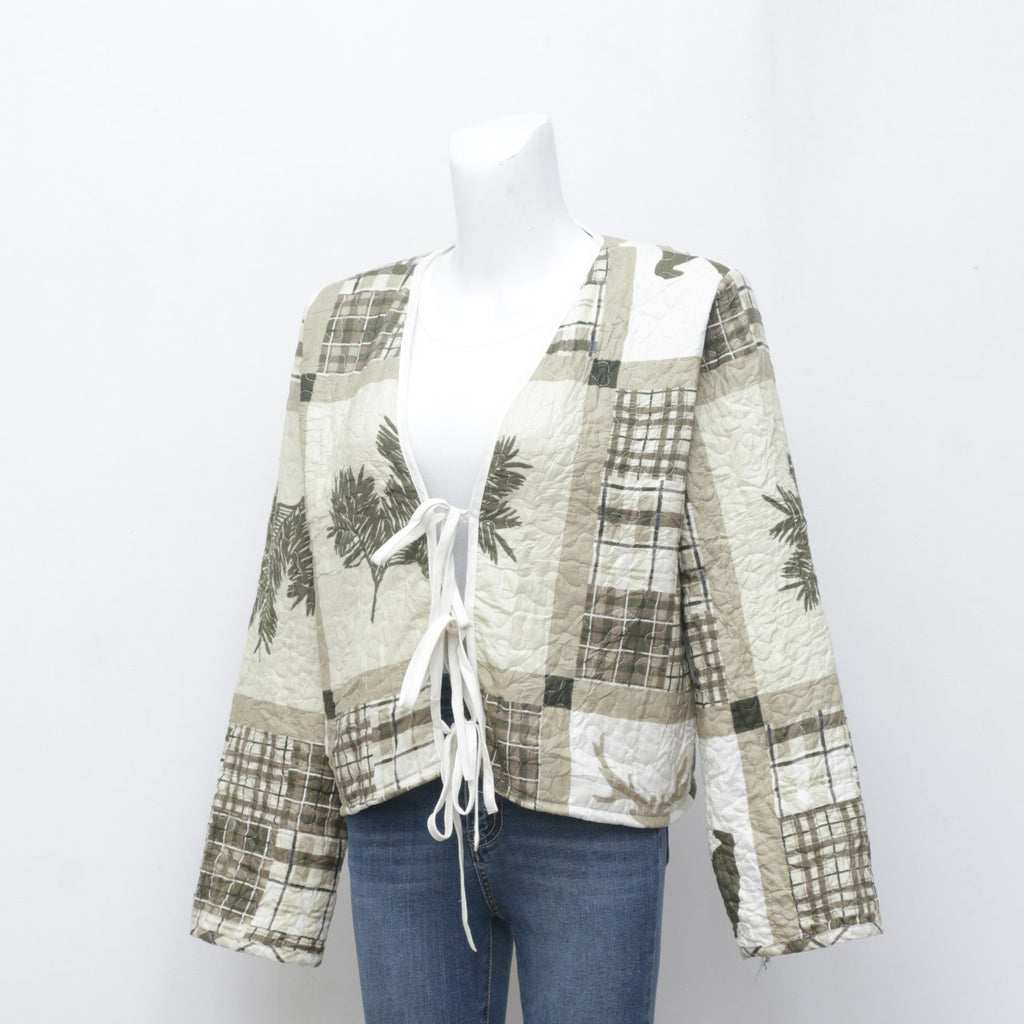 CR2349 Reworked Quilted Epiphany Crop Jacket