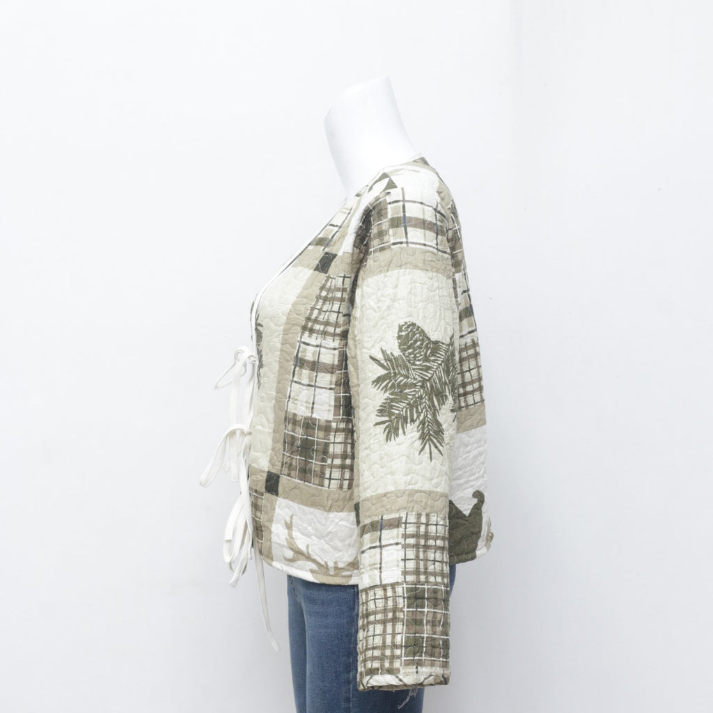 CR2349 Reworked Quilted Epiphany Crop Jacket
