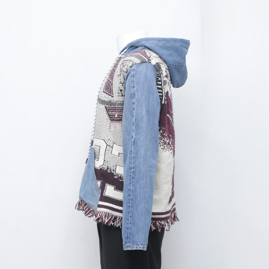 CR0062 Reworked Denim Tapestry Hoodie