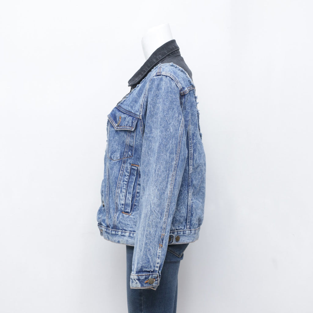CR0078 Reworked Two Tone Denim Jacket