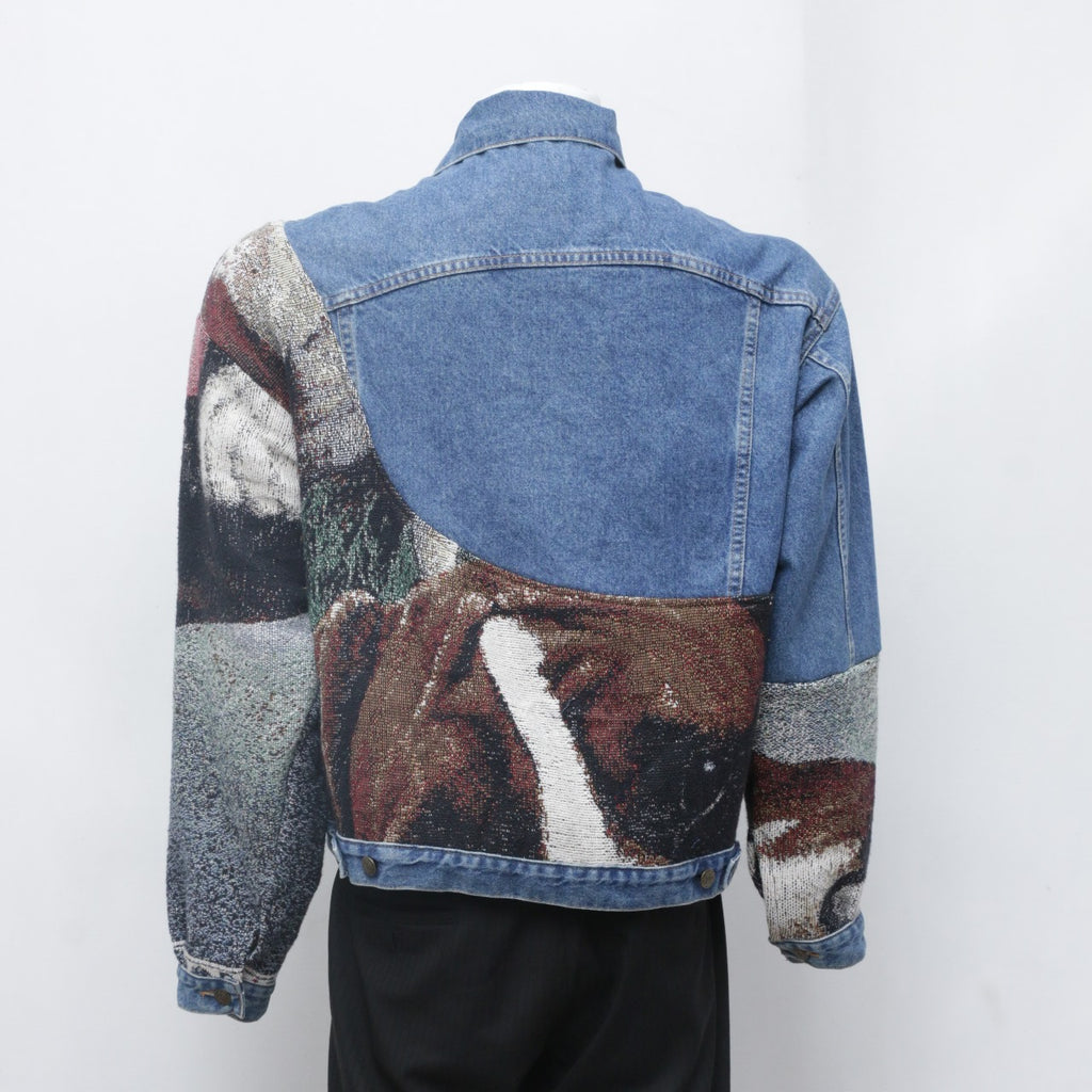CR0083 Reworked Tapestry Denim Jacket