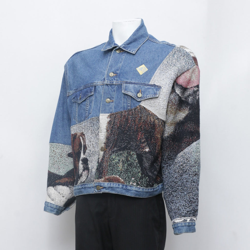CR0083 Reworked Tapestry Denim Jacket