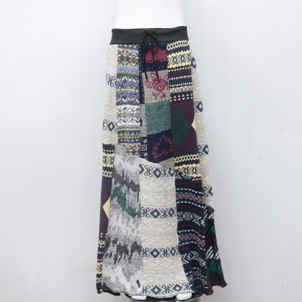 Reworked Woolen Long Skirt