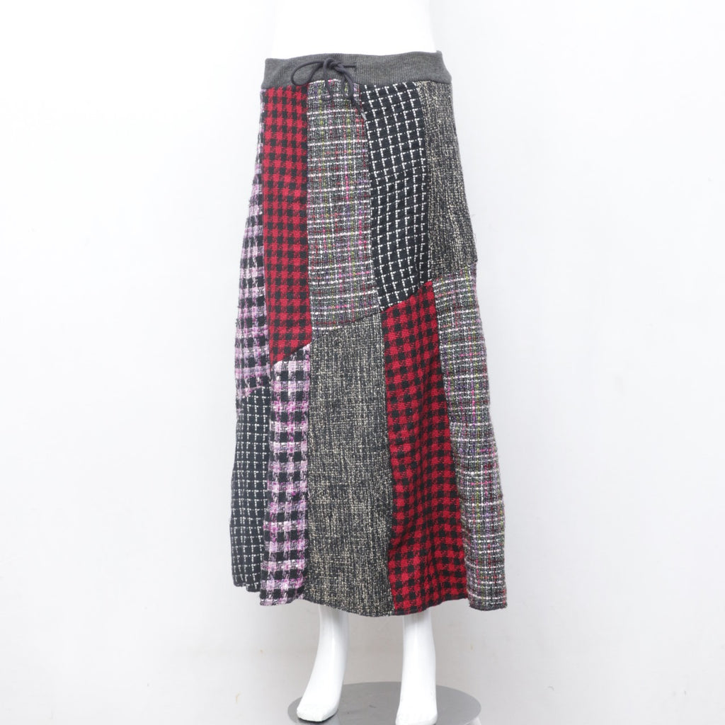 CR0087 Reworked long Skirt Made with Khaddar Fabric