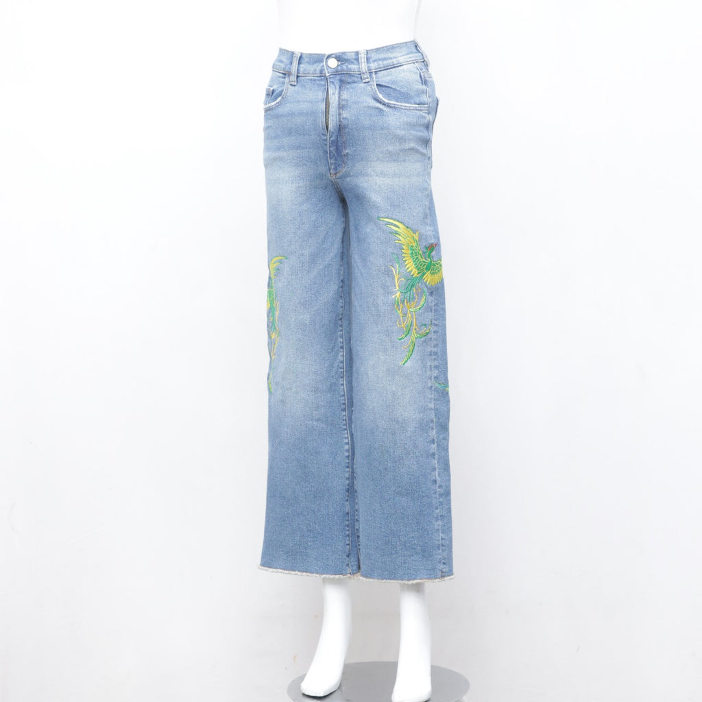 CR2570 Reworked Phoenix Bird Embroidery Pant