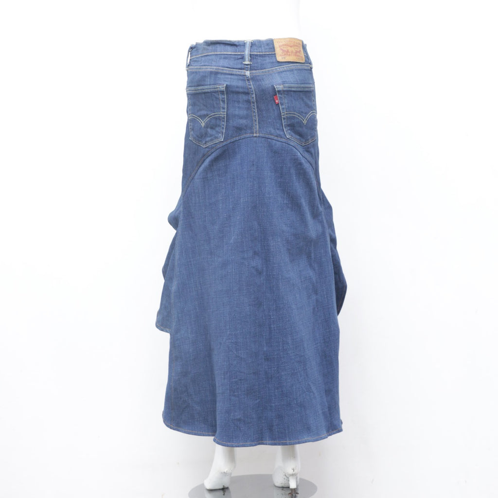 CR0096 Reworked Levi's Stylish Long Skirt