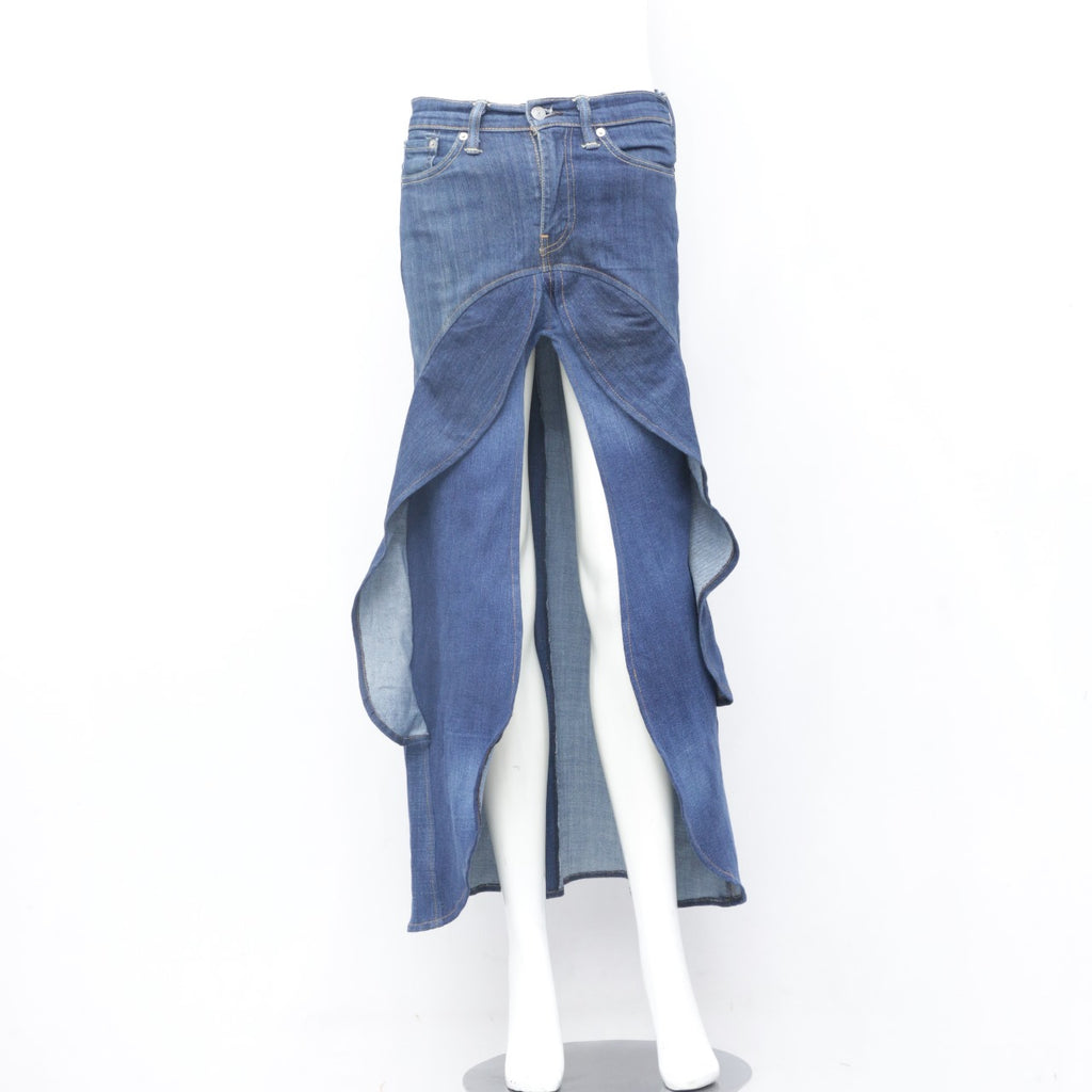 Reworked Levi's Stylish Long Skirt