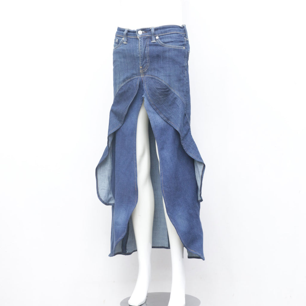 CR0096 Reworked Levi's Stylish Long Skirt