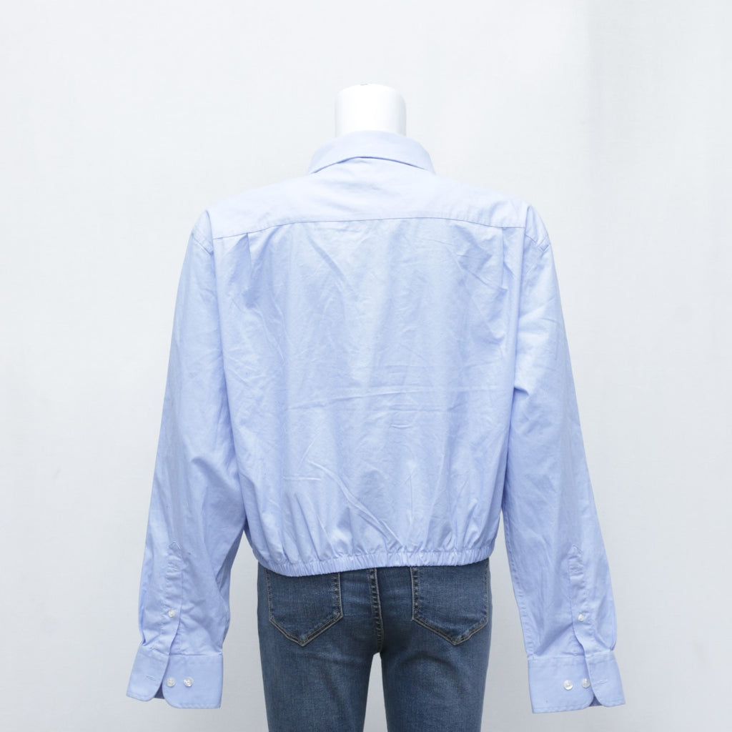 CR3191 Reworked Nautica Zipper Crop Shirt