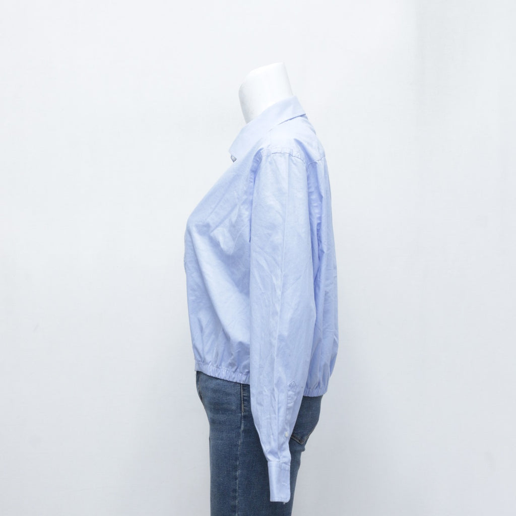 CR3191 Reworked Nautica Zipper Crop Shirt