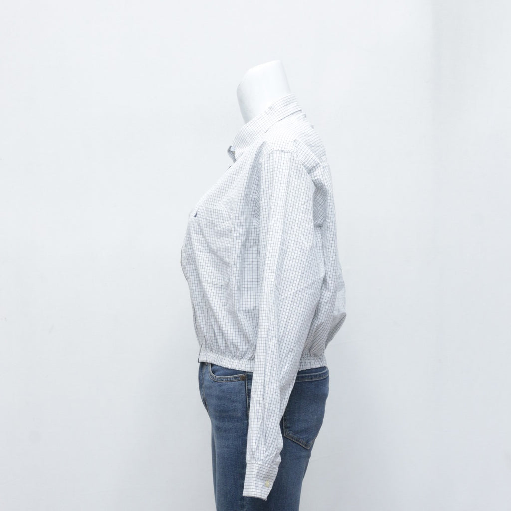 CR3192 Reworked Nautica Zipper Crop Shirt