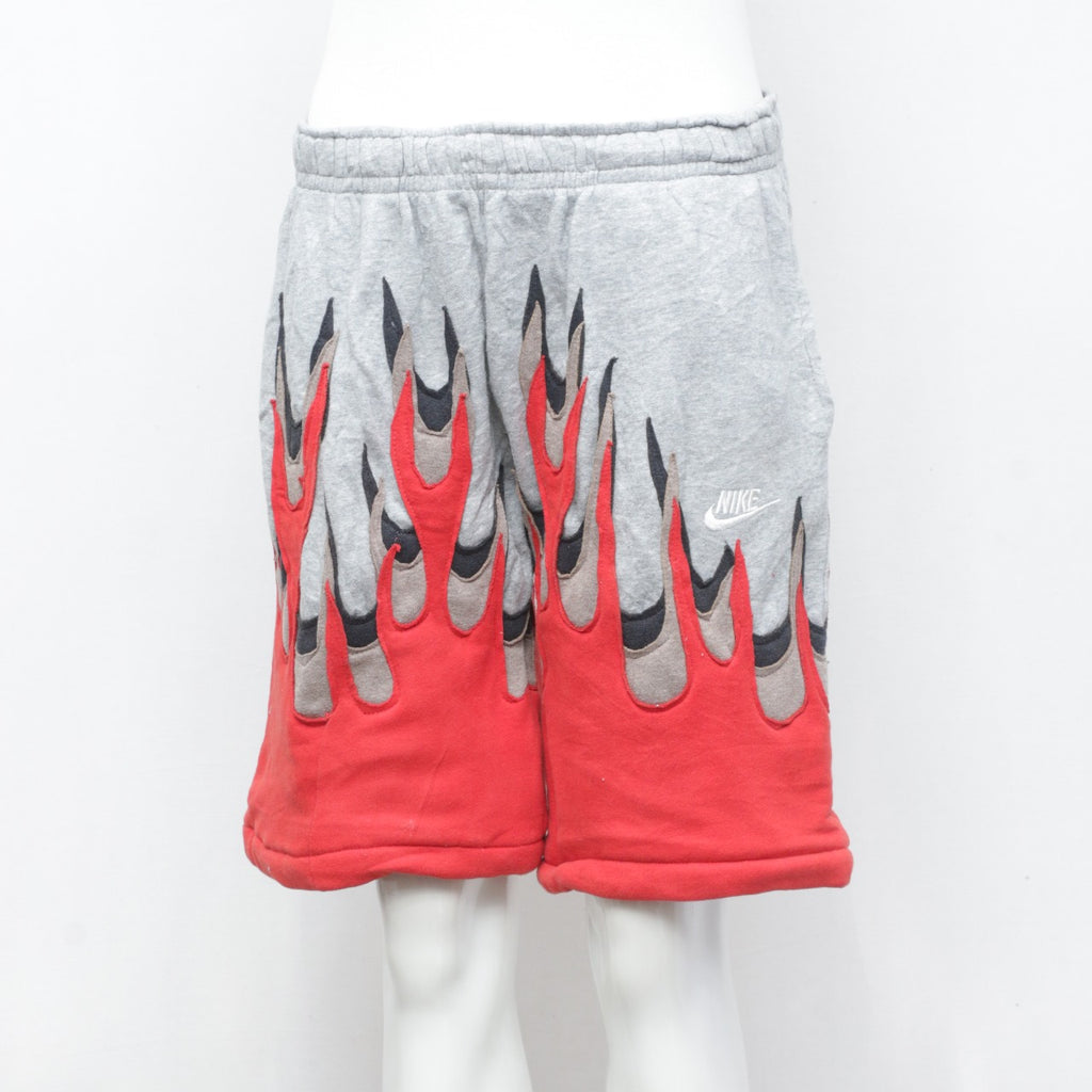 Reworked Mix Brands Flame Shorts