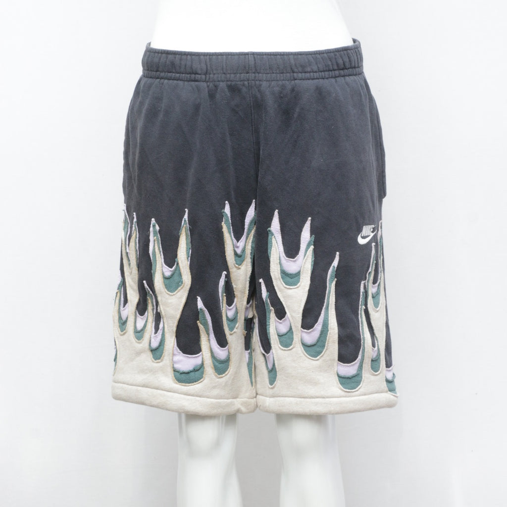 Reworked Mix Brands Flame Shorts