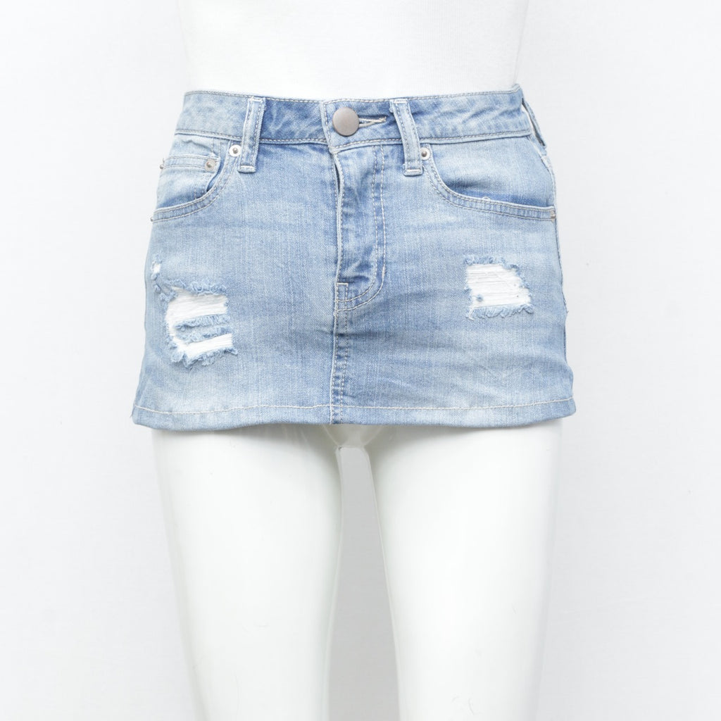 Reworked Denim Skirt