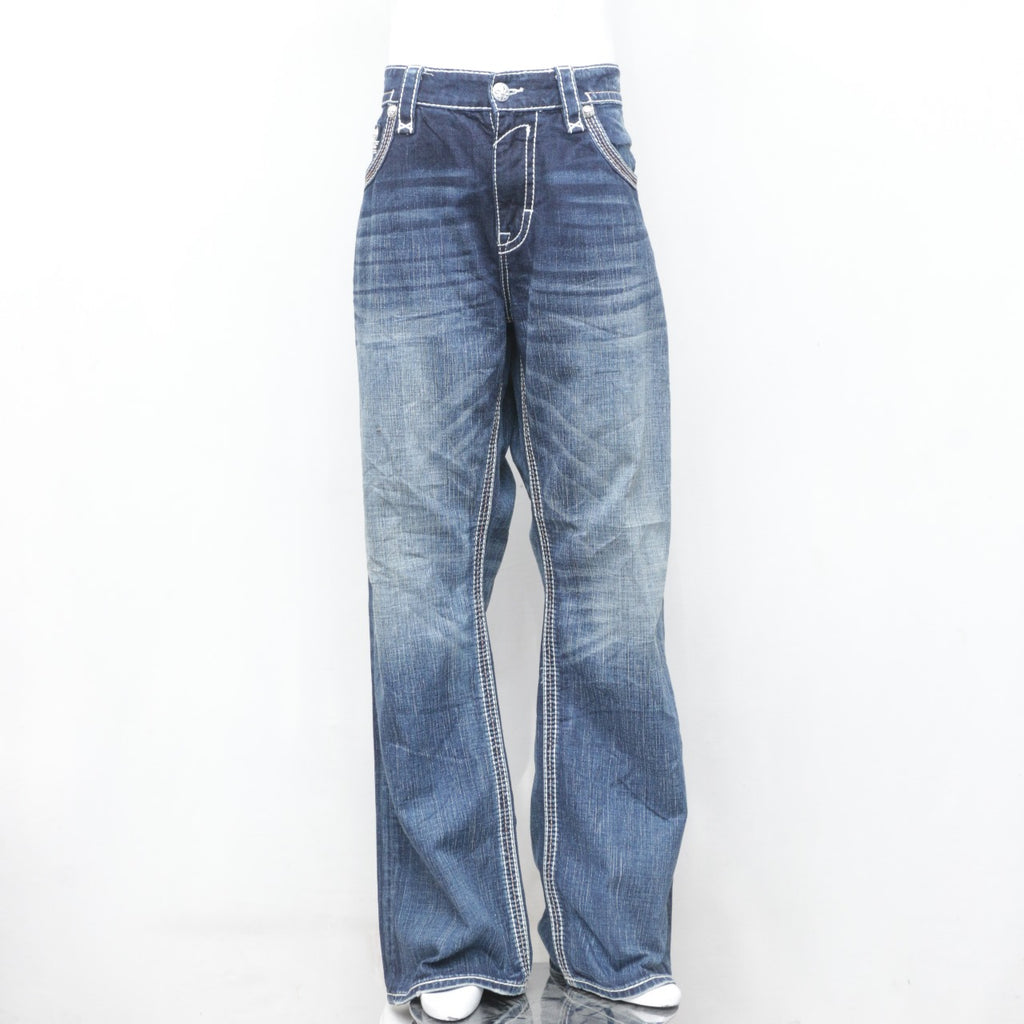 Trendy Rock Revival Men's Jeans