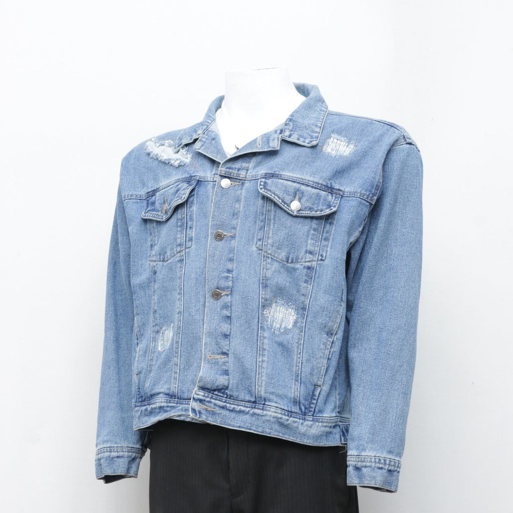 CR0157 Reworked Claw Scratch Denim Jacket