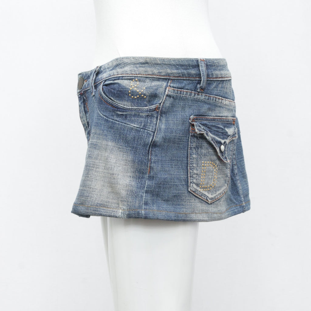 CR3370 Reworked Mini Denim Skirts