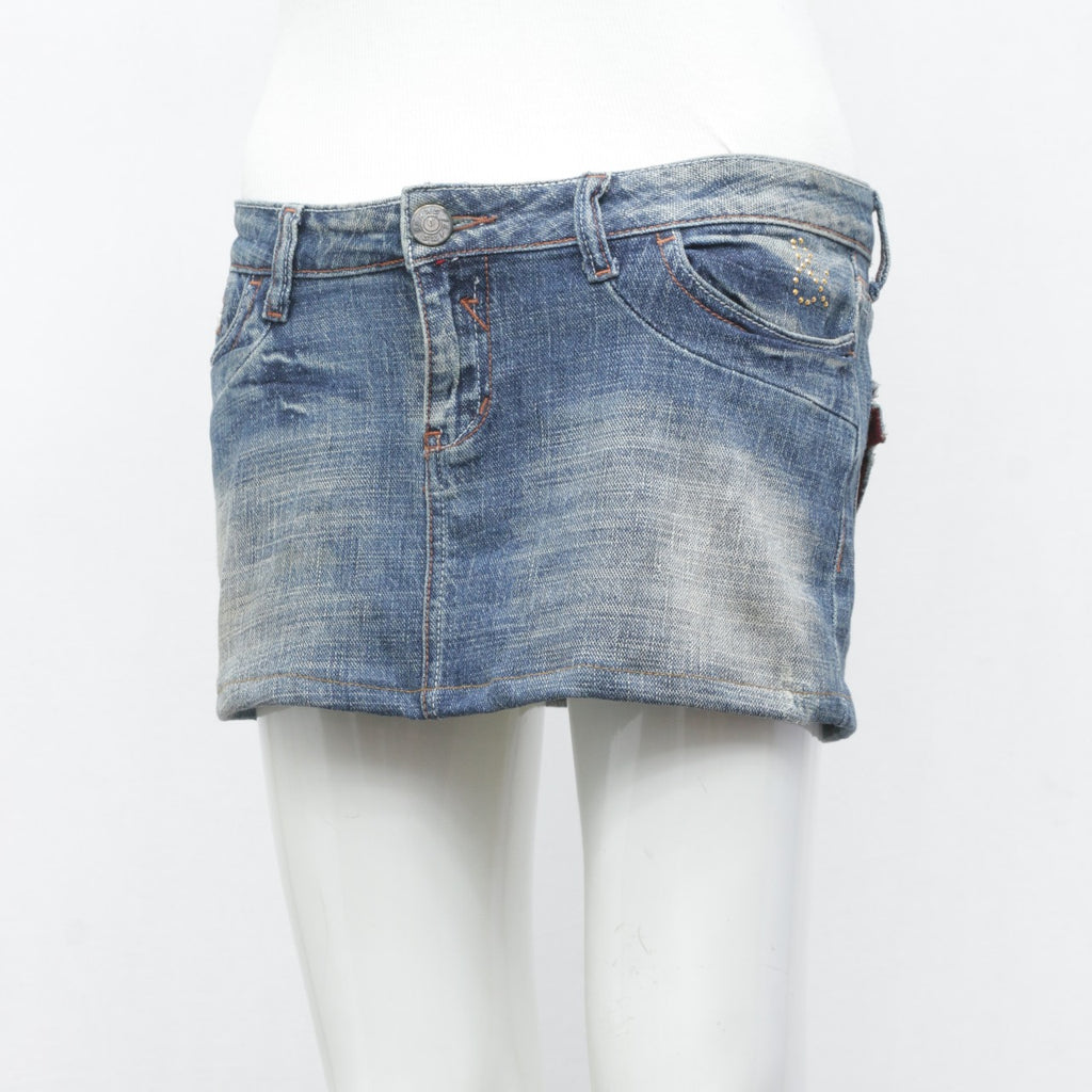 CR3370 Reworked Mini Denim Skirts