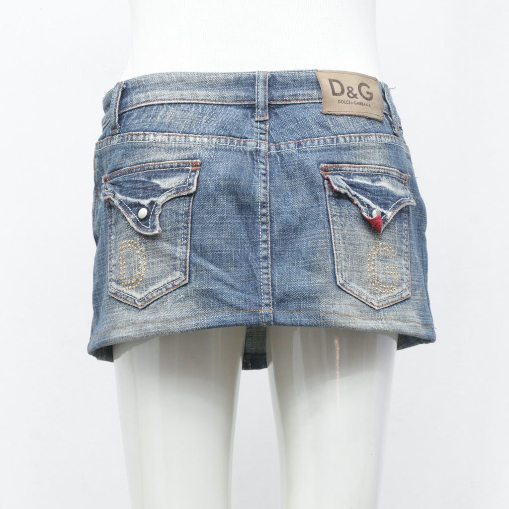 CR3370 Reworked Mini Denim Skirts