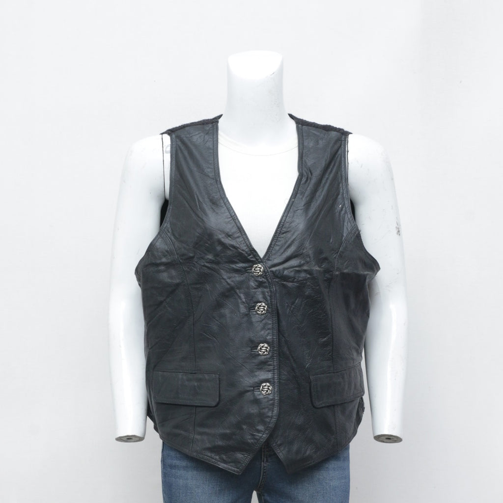 Y2K Suede And Leather Vest